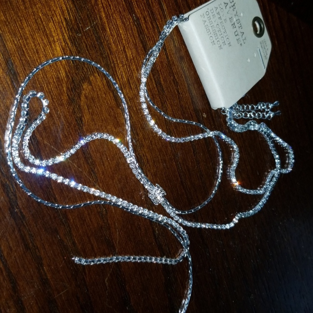 Zipper drop necklace with Choker
